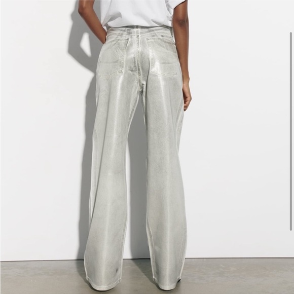 ZARA TRF WIDE LEG JEANS - Picture 3 of 4